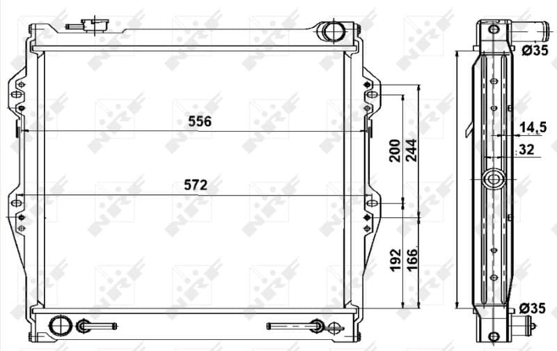 Radiators, Motora dzesēšanas sistēma NRF 52091 1