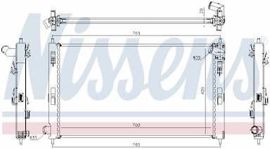 Radiators, Motora dzesēšanas sistēma NISSENS 67359 5