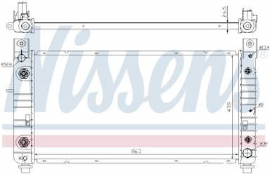 Radiators, Motora dzesēšanas sistēma NISSENS 69091 5