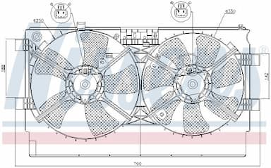 Ventilators, Motora dzesēšanas sistēma NISSENS 85635 6