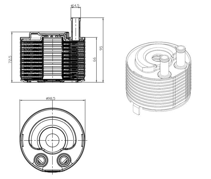 Eļļas radiators, Motoreļļa NRF 31819 1