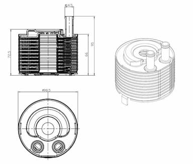 Eļļas radiators, Motoreļļa NRF 31819 1