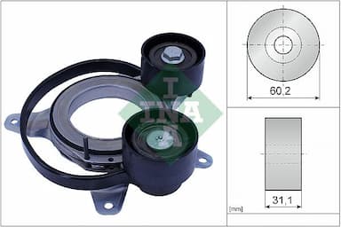 Siksnas spriegotājs, Ķīļsiksna Schaeffler INA 534 0814 10 1