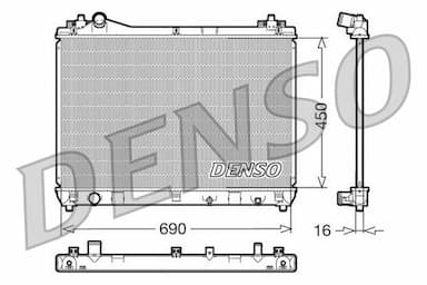 Radiators, Motora dzesēšanas sistēma DENSO DRM47011 1