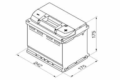 Startera akumulatoru baterija BOSCH 0 092 S40 040 6