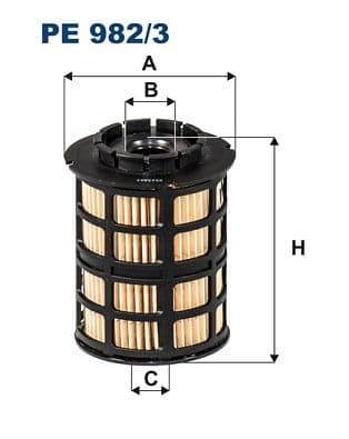 Degvielas filtrs FILTRON PE 982/3 1