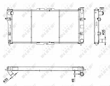 Radiators, Motora dzesēšanas sistēma NRF 52020 5