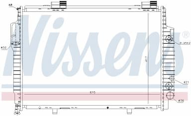 Radiators, Motora dzesēšanas sistēma NISSENS 62616 5