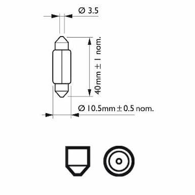 Kvēlspuldze PHILIPS 12864CP 3