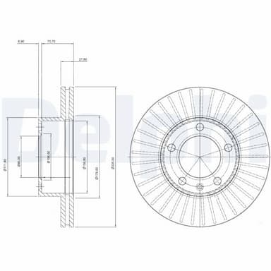 Bremžu diski DELPHI BG9692 1