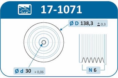 Piedziņas skriemelis, Kloķvārpsta IJS GROUP 17-1071 2