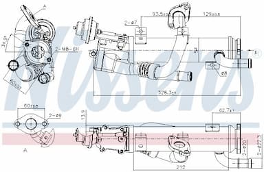 Radiators, Izplūdes gāzu recirkulācija NISSENS 989329 1