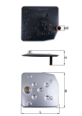 Hidrofiltrs, Automātiskā pārnesumkārba KNECHT HX 263 1