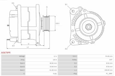 Ģenerators AS-PL A0679PR 5