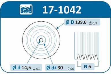 Piedziņas skriemelis, Kloķvārpsta IJS GROUP 17-1042 2