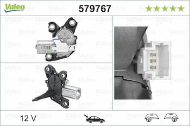 Stikla tīrītāju motors VALEO 579767 1