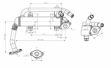 Radiators, Izplūdes gāzu recirkulācija NRF 48406 5