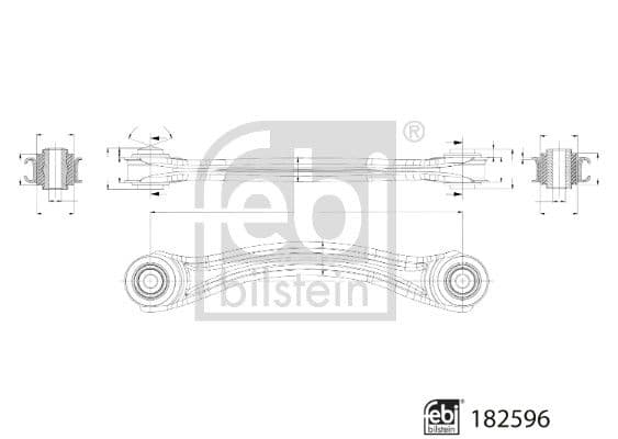 Neatkarīgās balstiekārtas svira, Riteņa piekare FEBI BILSTEIN 182596 1