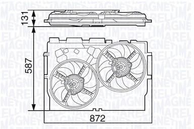 Ventilators, Motora dzesēšanas sistēma MAGNETI MARELLI 069422582010 1