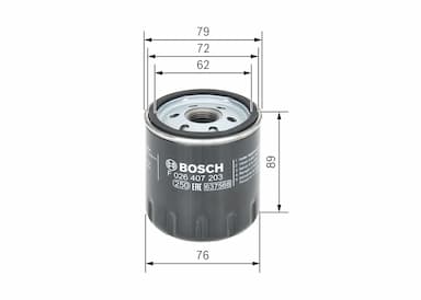 Eļļas filtrs BOSCH F 026 407 203 5