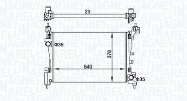 Radiators, Motora dzesēšanas sistēma MAGNETI MARELLI 350213899000 1