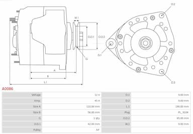 Ģenerators AS-PL A0086 6