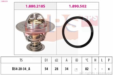 Termostats, Dzesēšanas šķidrums EPS 1.880.218 1