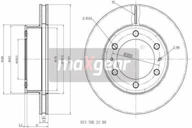 Bremžu diski MAXGEAR 19-2350 1