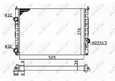 Radiators, Motora dzesēšanas sistēma NRF 58947 4