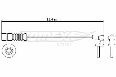 Indikators, Bremžu uzliku nodilums TOMEX Brakes TX 30-69 1