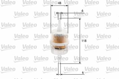 Degvielas filtrs VALEO 587011 1