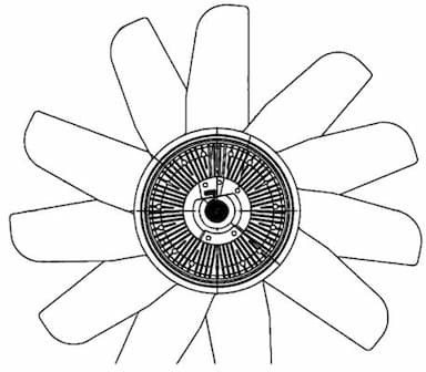 Ventilators, Motora dzesēšanas sistēma MAHLE CFF 494 000P 2