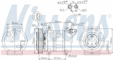 Kompresors, Gaisa kond. sistēma NISSENS 89330 5