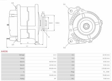 Ģenerators AS-PL A4036 6