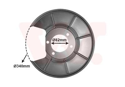 Dubļu sargs, Bremžu disks VAN WEZEL 1881373 1