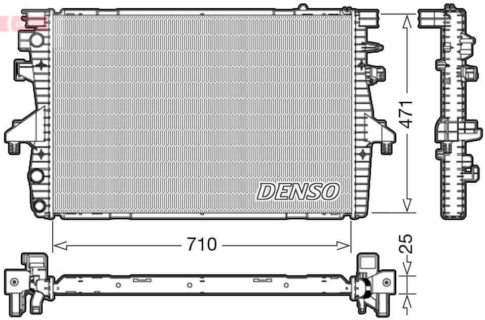 Radiators, Motora dzesēšanas sistēma DENSO DRM32039 1