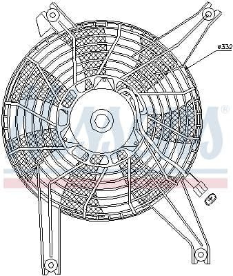 Ventilators, Motora dzesēšanas sistēma NISSENS 85383 6