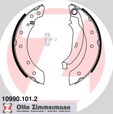 Bremžu loku komplekts ZIMMERMANN 10990.101.2 1