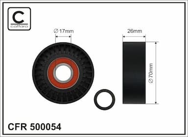 Spriegotājrullītis, Ķīļrievu siksna CAFFARO 500054 1