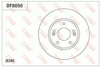 Bremžu diski TRW DF8056 1