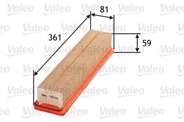 Gaisa filtrs VALEO 585056 1