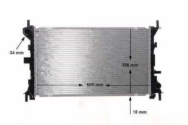 Radiators, Motora dzesēšanas sistēma MAHLE CR 627 000S 11