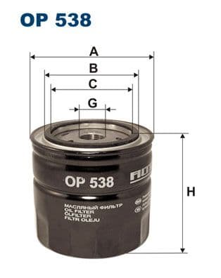 Eļļas filtrs FILTRON OP 538 1