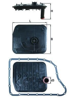 Hidrofiltrs, Automātiskā pārnesumkārba KNECHT HX 153D 1