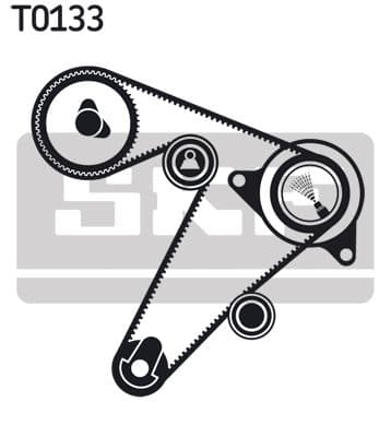 Ūdenssūknis + Zobsiksnas komplekts SKF VKMC 06501 2