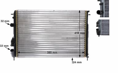 Radiators, Motora dzesēšanas sistēma MAHLE CR 493 000S 1