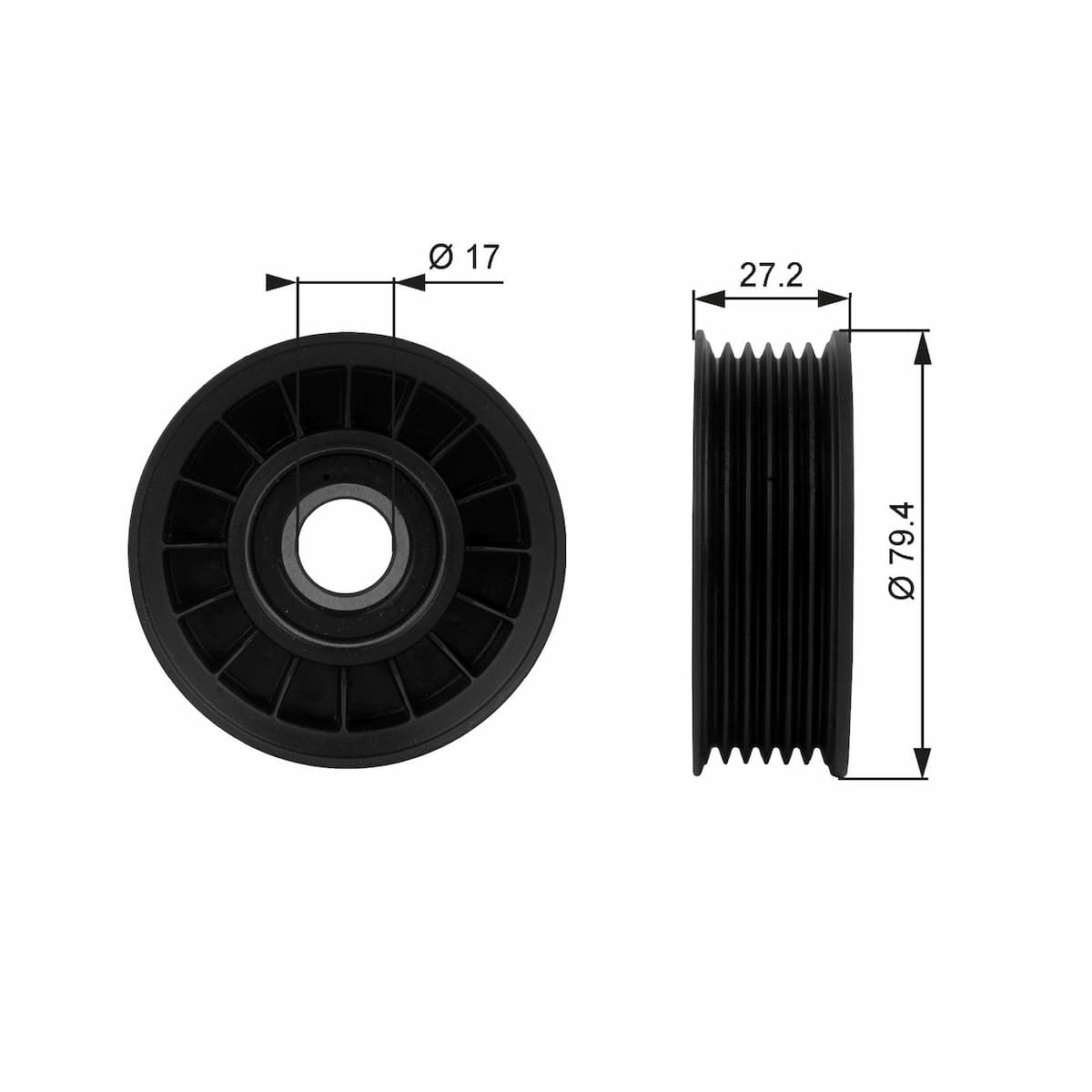 Parazīt-/Vadrullītis, Ķīļrievu siksna GATES T38009 1