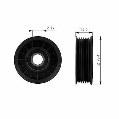 Parazīt-/Vadrullītis, Ķīļrievu siksna GATES T38009 1