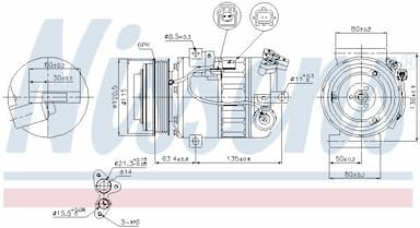 Kompresors, Gaisa kond. sistēma NISSENS 89394 5