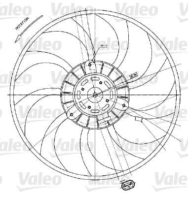 Ventilators, Motora dzesēšanas sistēma VALEO 698424 1